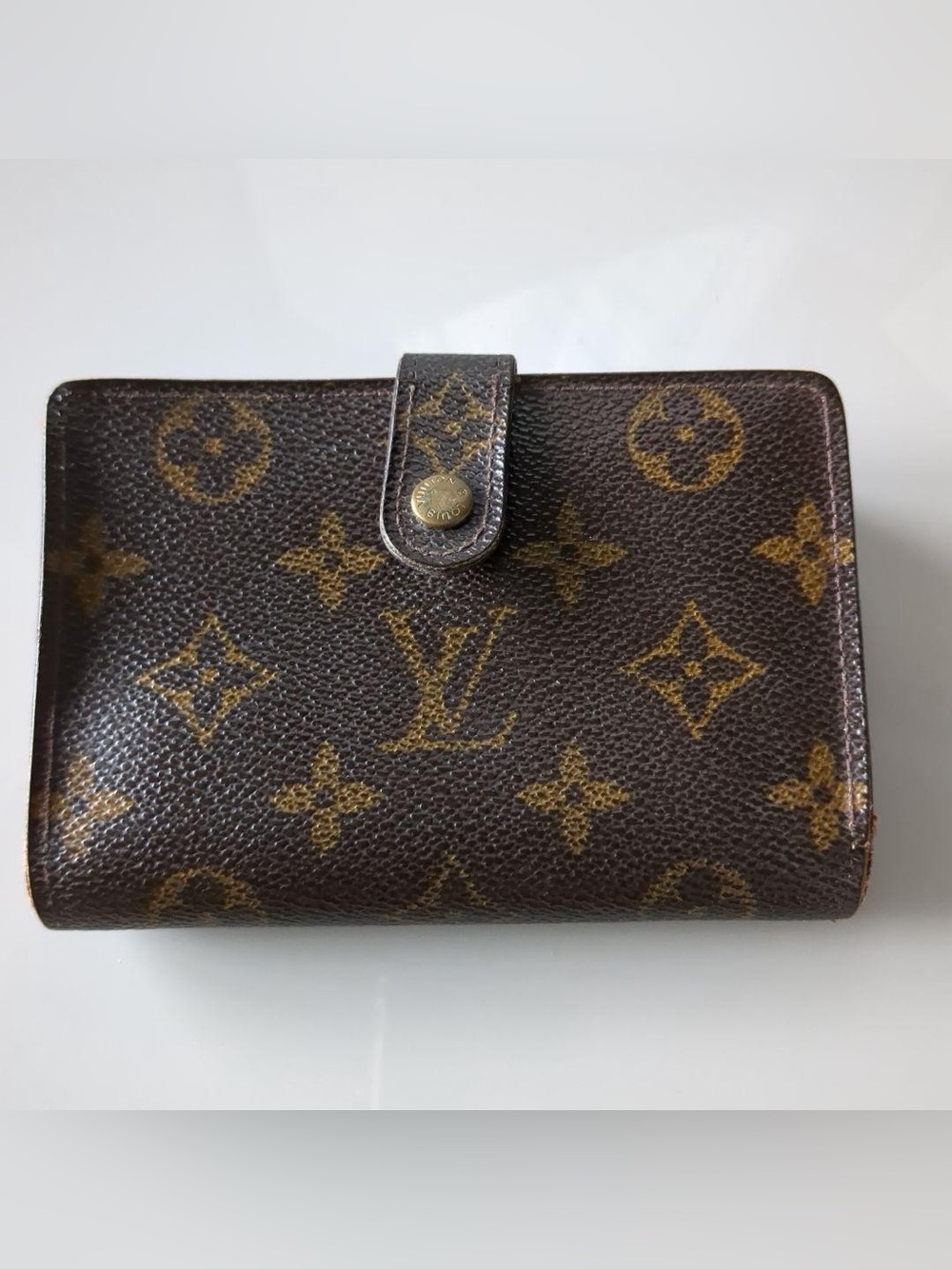 Vintage Louis Vuitton Monogram Canvas Organizer Wallet - Brown & Gold